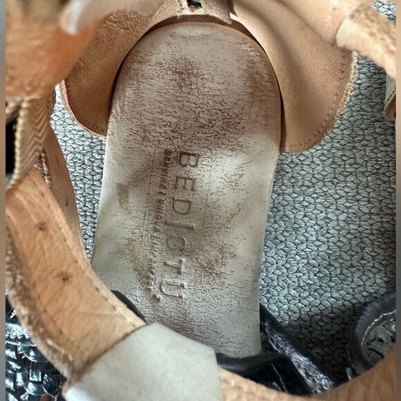 Bed Stu Capriana Leather Sandals Flats Handmade Rustic Boho Size 8 - Picture 5 of 8